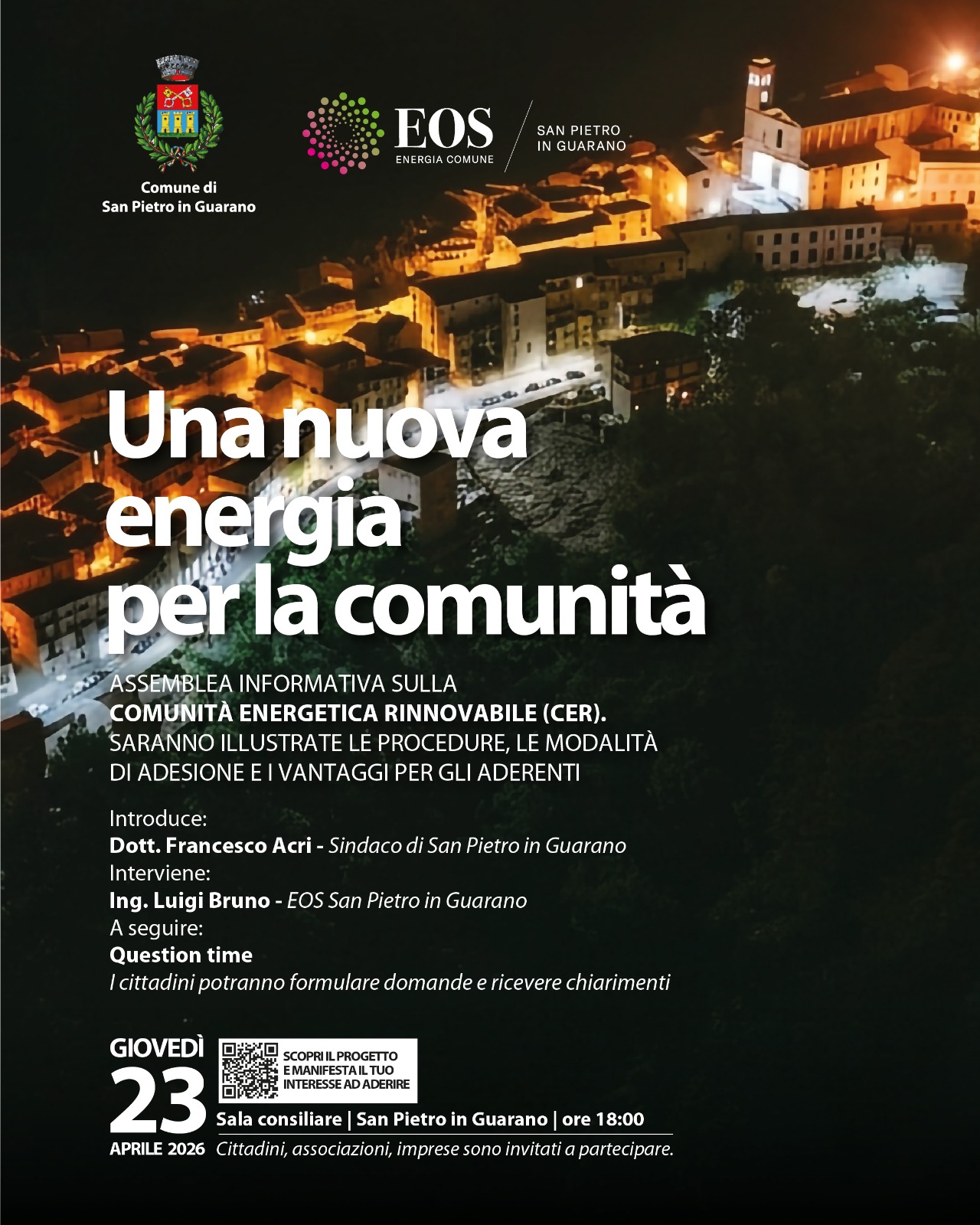 Locandina evento EOS San Pietro in Guarano